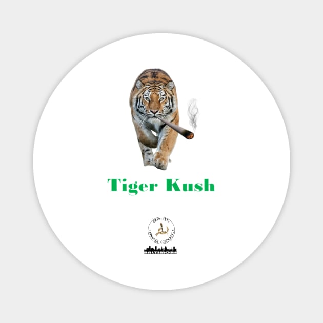 Tiger Kush Magnet by Crab City Cannabis Concession